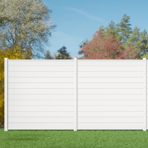 System Alu Plus Zaunfeldset Wei� 3902 178x184 cm