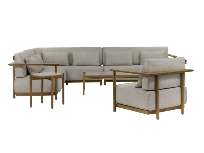 Apple Bee St. Lucia Loungegruppe 2 aus Teakholz ca. 240x316cm Apple Bee St. Lucia Loungegruppe 2 aus Teakholz ca. 240x316cm