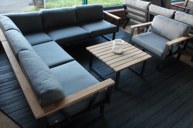 Zebra Gartenm�bel-Set Belvedere graphit - tweed grey