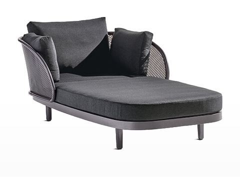 Sieger Samoa Daybed, Aluminium eisengrau-grau 210x117cm inkl. Polster