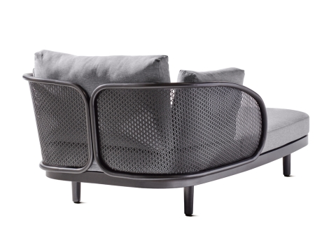 Sieger Samoa Daybed, Aluminium eisengrau-grau 210x117cm inkl. Polster