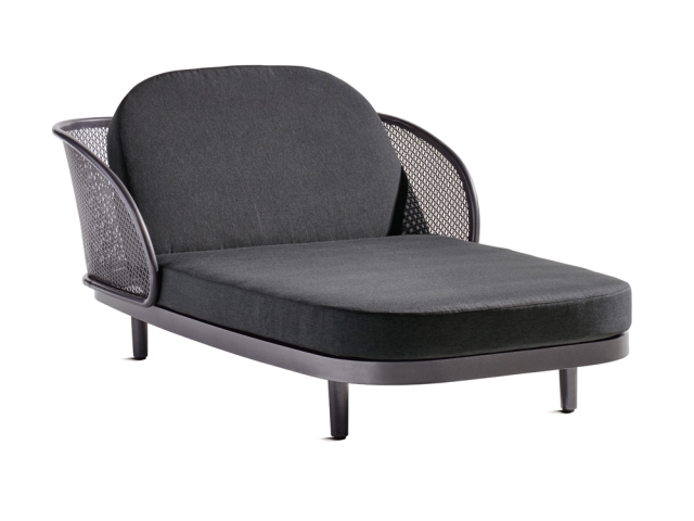 Sieger Samoa Daybed, Aluminium eisengrau-grau 210x117cm inkl. Polster