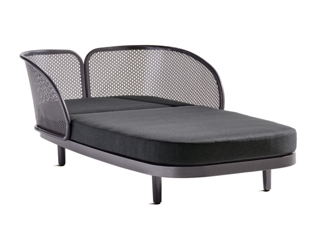 Sieger Samoa Daybed, Aluminium eisengrau-grau 210x117cm inkl. Polster