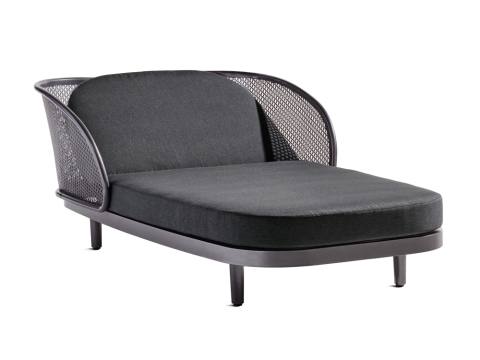 Sieger Samoa Daybed, Aluminium eisengrau-hellgrau 210x117cm inkl. Polster