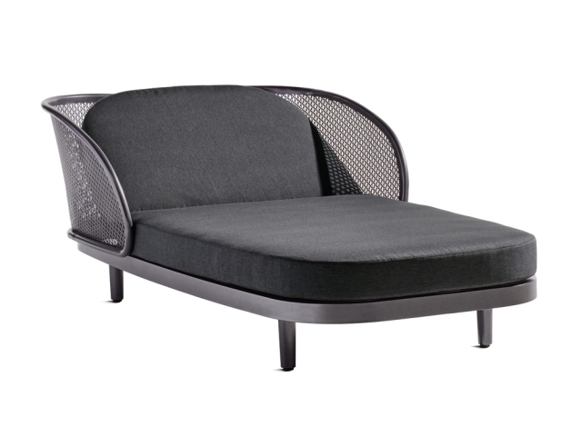 Sieger Samoa Daybed, Aluminium eisengrau-hellgrau 210x117cm inkl. Polster