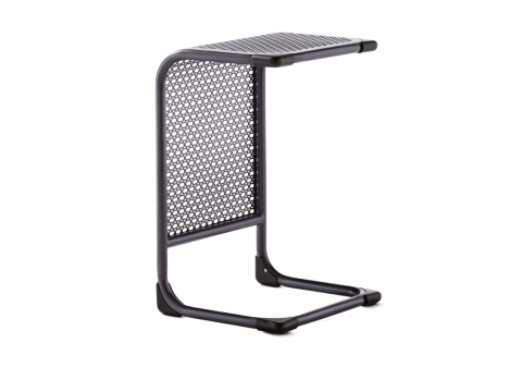 Sieger Samoa Beistelltisch, Aluminium eisengrau 36x40x60cm