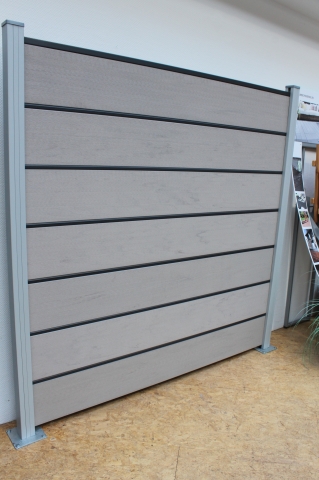 GroJaSolid Grande Premium Steckzaun-Set Bi-Color Sand