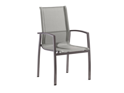 Sieger Tonga Stapelsessel, Aluminium eisengrau