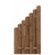 Bohlenzaun Boleo 90x160-90cm Kiefer kdi braun Anschlusselement 51335