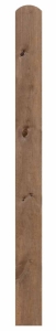 Einzelbohle mit Rundkopf Kiefer kdi braun 14,5x180cm 51336 Einzelbohle mit Rundkopf Kiefer kdi braun 14,5x180cm 51336