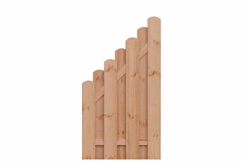 Bohlenzaun rund Kiefer L�rchenoptik 90x160-90cm 51345