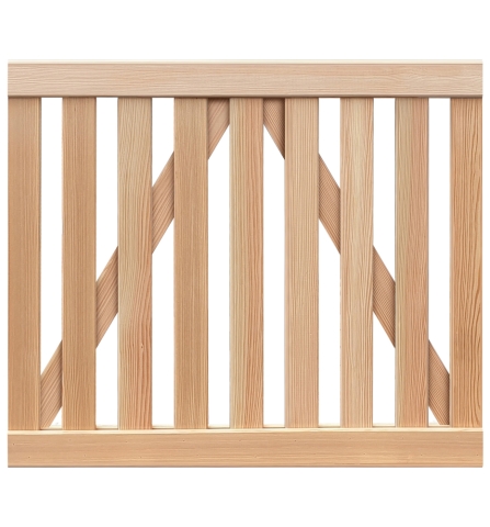 Vorgartentor Verona aus L�rche 100x80cm 50336 ohne Beschlag