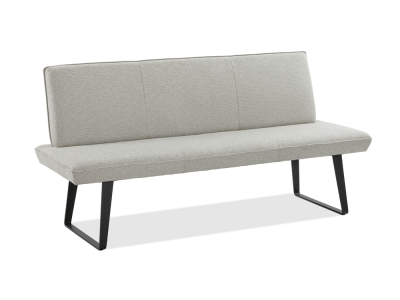 Niehoff Elba Bank 160cm, Bezug Alpine beige, Gestell Stahl anthrzait