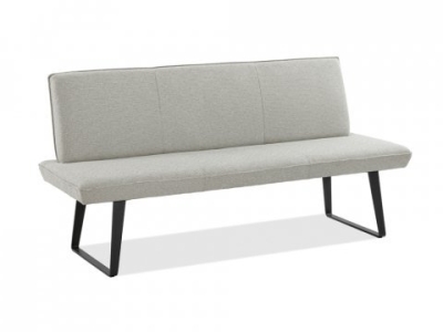 Niehoff Elba Bank 200cm, Bezug Alpine beige, Gestell Stahl anthrazit