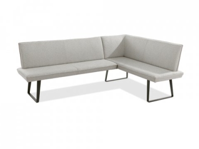 Niehoff Elba Eckbank links 255x170cm, Bezug Alpine beige, Stahlgestell anthrazit