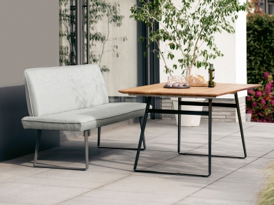 Niehoff Elba Gartenm&ouml;bel-Set 3, 1xBank Elba Alpine beige und 1x Tisch Elba 160x95cm