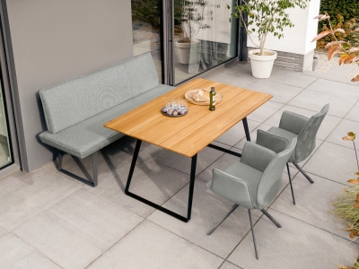 Niehoff Elba-Portofino Gartenm&ouml;bel-Set 1, Alpin grau 4 teilig