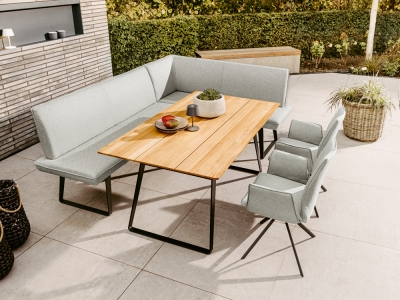 Niehoff Elba-Portofino Gartenm&ouml;bel-Set 4, Alpine beige, 4-teilig