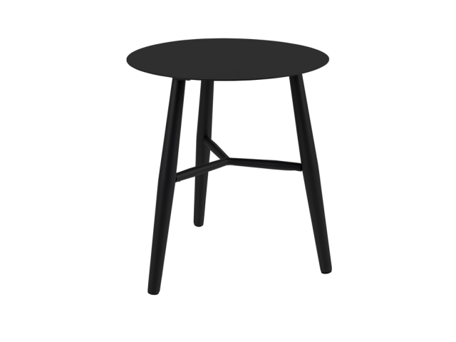 Brafab Vannes Beistelltisch rund 45cm, H=50cm Aluminium schwarz