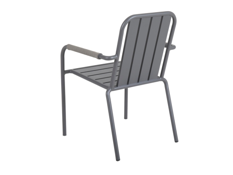 Brafab Innes Diningstuhl, Aluminium anthrazit, stapelbar