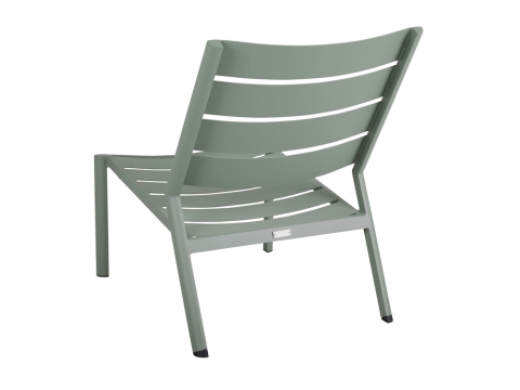 Brafab Delia Loungesessel, Aluminium Dusty green, stapelbar