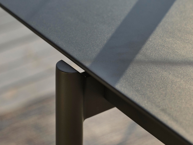 Brafab B45 Aluminium-Tisch, 250 x 92cm anthrazit