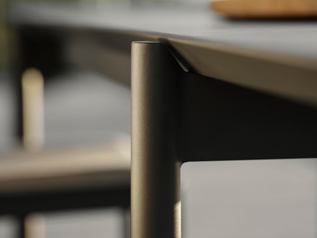 Brafab B45 Aluminium-Tisch, 250 x 92cm anthrazit