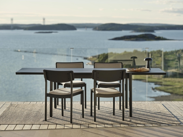 Brafab B45 Aluminium-Tisch, 250 x 92cm anthrazit