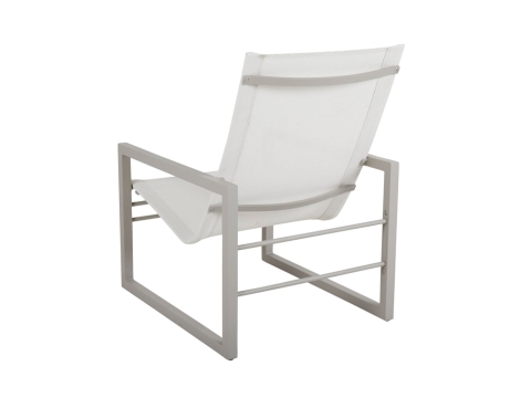 Brafab Vevi Loungesessel Aluminium khaki, off white