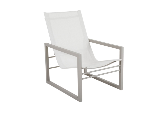 Brafab Vevi Loungesessel Aluminium khaki, off white