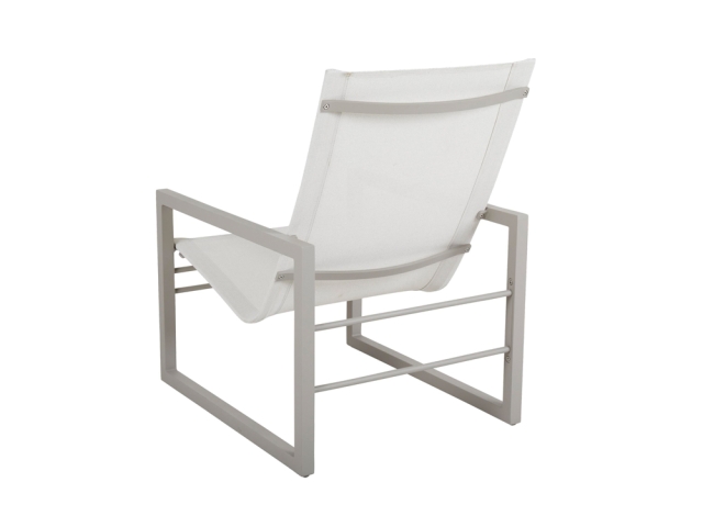 Brafab Vevi Loungesessel Aluminium khaki, off white