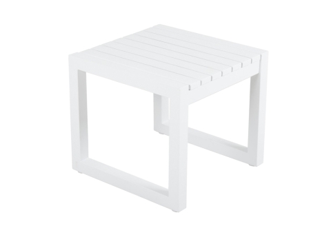 Brafab Vevi Beistelltisch 40x40x35cm Aluminium wei�