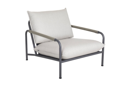 Brafab Lerberget Loungesessel, Gestell Edelstahl anthrazit, inkl. Polster