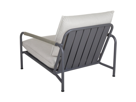 Brafab Lerberget Loungesessel, Gestell Edelstahl anthrazit, inkl. Polster