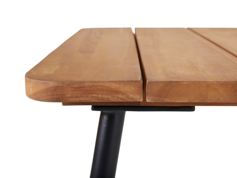 Brafab Nolli-Delia Sitzgruppe, 7-teilig, Teak natur -Gestelle schwarz