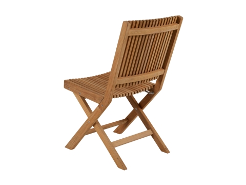 Brafab Julita Teak massiv Gartenstuhl, faltbar, Staboptik