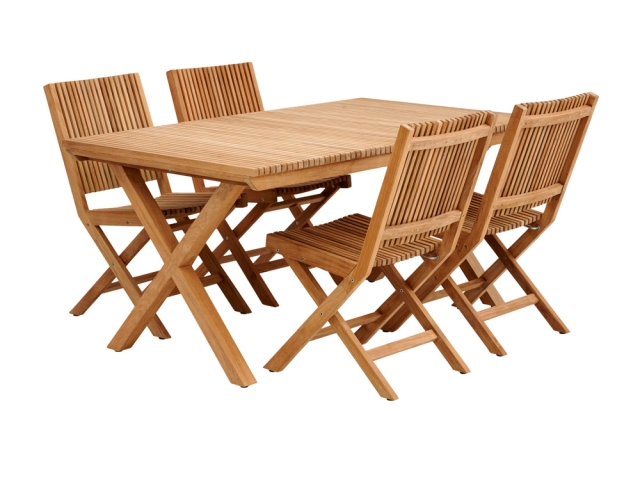 Brafab Julita Gartenm�bel-Set 1, 5-teilig, Teak natur