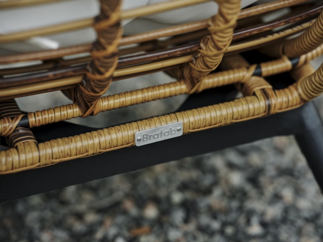 Brafab Covelo Lounge-Set 4-teilig, aus aus Kunstrattangeflecht