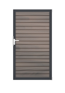 GrojaSolid Rhombus BPC Steckzaun Universal Tor Sonderbreite H:180cm BiColor co-exdrudiert - Alu-anthrazit DB703 GrojaSolid Rhombus BPC Steckzaun Universal Tor Sonderbreite H:180cm BiColor co-exdrudiert - Alu-anthrazit DB703