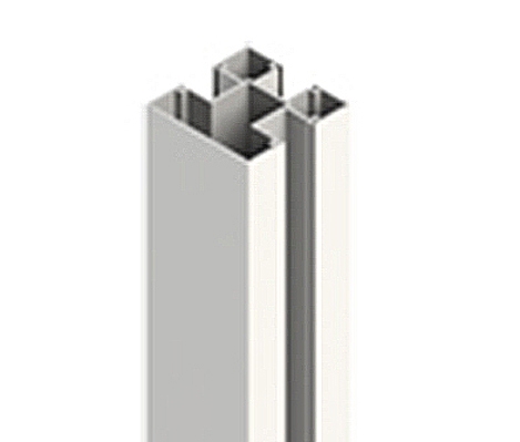Aluminiumpfosten Typ D 7x7x200 cm