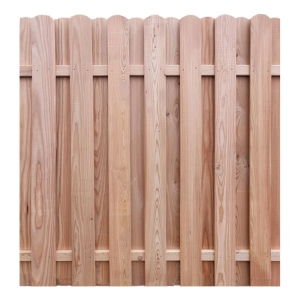 Bohlenzaun Rundkopf gerade Lärche natur 180x180 cm Bohlenzaun Rundkopf gerade Lärche natur 180x180 cm