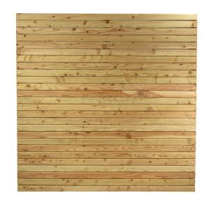 Massivzaun Rhombus gerade L&auml;rche natur 180x180 cm