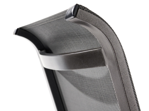 Sieger Malaga Dining-Stuhl Aluminum silbergrau mit Armlehnen