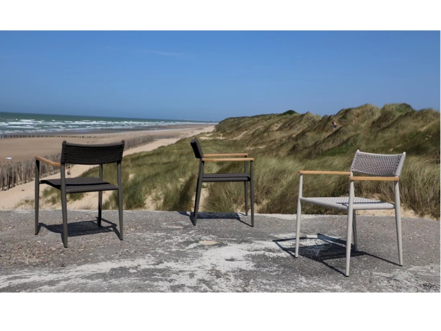 Zebra Ant Stapelsessel, Aluminium Graphit