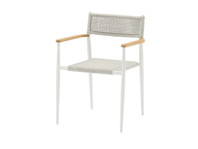 Zebra Ant Stapelsessel, Aluminium Wei&szlig;