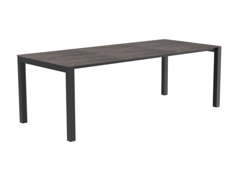 Zebra Ohio Ausziehtisch HPL 220-280 x 95cm Aluminium graphite