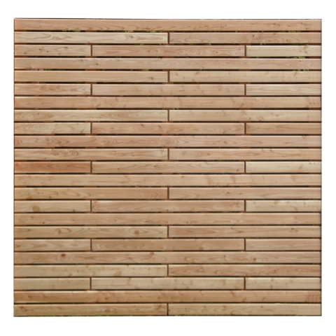 Massivzaun Rhombus-Sectio gerade L�rche 180x180cm