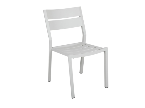 Brafab Delia Diningstuhl, Aluminium Hellgrau, stapelbar