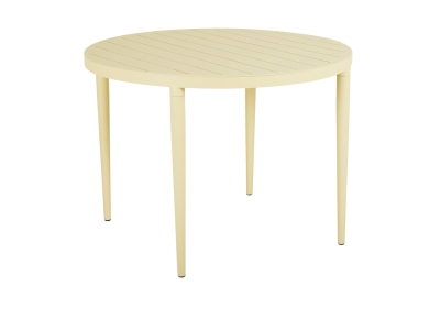 Brafab Bigby Diningtisch Aluminium rund 100cm, Lemon