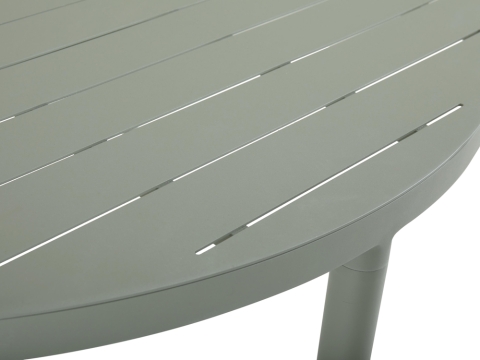 Brafab Bigby Diningtisch Aluminium rund 130cm, Dusty green